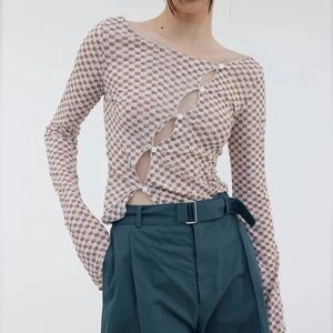 Source Unknown Checkered Top